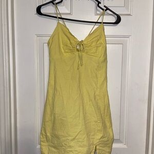 Haute Monde Sunny Yellow Tie-Front Top